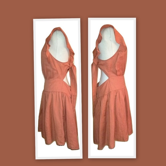 🚫SOLD🚫Free People Erin Mini Dress in Bronze - Picture 3 of 8